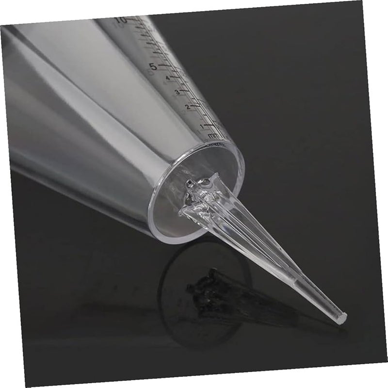 3 قطع من مقاييس المطر الشفافة مع أكواب قياس كبيرة لقياس هطول الأمطار في الهواء الطلق في حديقة الحديقة - Image 3